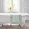 imageLaura Ashley Ruffle Cotton 17quot x 24quot Bath Rug AquaSage Green