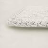 imageLaura Ashley Ruffle Cotton 17quot x 24quot Bath Rug AquaWhite