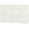 imageLaura Ashley Ruffle Cotton 17quot x 24quot Bath Rug AquaWhite