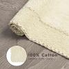 imageLaura Ashley Ruffle Cotton 17quot x 24quot Bath Rug AquaYellow