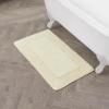 imageLaura Ashley Ruffle Cotton 17quot x 24quot Bath Rug AquaYellow