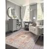 imageLaura Ashley Turkish Mystic Chenille Accent Rug  JahnidkModern Home Dcor  Measures 265quotX45quot  Mauve and GreyRedBlue