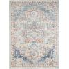 imageLaura Ashley Turkish Mystic Chenille Accent Rug  Randy  Modern Home Dcor  Measures 265quotX45quot  Grey and NavyBlueIvoryOrange