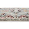 imageLaura Ashley Turkish Mystic Chenille Accent Rug  Randy  Modern Home Dcor  Measures 265quotX45quot  Grey and NavyBlueOrange