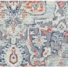imageLaura Ashley Turkish Mystic Chenille Accent Rug  Randy  Modern Home Dcor  Measures 265quotX45quot  Grey and NavyBlueOrange