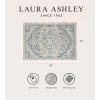 imageLaura Ashley Turkish Mystic Chenille Accent Rug  Randy  Modern Home Dcor  Measures 265quotX45quot  Grey and NavyGreyBlue