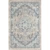 imageLaura Ashley Turkish Mystic Chenille Accent Rug  Randy  Modern Home Dcor  Measures 265quotX45quot  Grey and NavyGreyBlue
