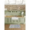 imageLaura Ashley Turkish Mystic Chenille Accent Rug  Randy  Modern Home Dcor  Measures 265quotX45quot  Grey and NavyGreyBlue