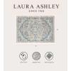 imageLaura Ashley Turkish Mystic Chenille Accent Rug  Randy  Modern Home Dcor  Measures 265quotX45quot  Grey and NavyGreyBlue