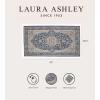 imageLaura Ashley Turkish Mystic Chenille Accent Rug  Valeri  Modern Home Dcor  Measures 265quotX45quot  Navy and Cream39 x 23 Rectangular