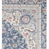 imageLaura Ashley Turkish Mystic Chenille Accent Rug  Valeri  Modern Home Dcor  Measures 265quotX45quot  Navy and Cream7 x 5 Rectangular