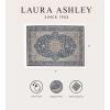 imageLaura Ashley Turkish Mystic Chenille Accent Rug  Valeri  Modern Home Dcor  Measures 265quotX45quot  Navy and Cream7 x 5 Rectangular