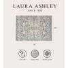 imageLaura Ashley Turkish Mystic Chenille Area Rug  Genevive  Modern Home Dcor  Measures 5X7  GreyGreyGrey