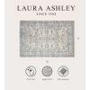 imageLaura Ashley Turkish Mystic Chenille Area Rug  Genevive  Modern Home Dcor  Measures 5X7  GreyIvory