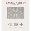 imageLaura Ashley Turkish Mystic Chenille Area Rug  Genevive  Modern Home Dcor  Measures 5X7  GreyIvory