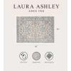 imageLaura Ashley Turkish Mystic Chenille Area Rug  Genevive  Modern Home Dcor  Measures 5X7  GreyIvoryBlue