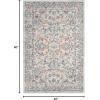 imageLaura Ashley Turkish Mystic Chenille Area Rug  Genevive  Modern Home Dcor  Measures 5X7  GreyIvoryBlue