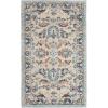 imageLaura Ashley Turkish Mystic Chenille Area Rug  Genevive  Modern Home Dcor  Measures 5X7  GreyIvoryBlue