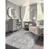 imageLaura Ashley Turkish Mystic Chenille Area Rug  Genevive  Modern Home Dcor  Measures 5X7  GreyNavy
