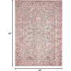 imageLaura Ashley Turkish Mystic Chenille Area Rug  Genevive  Modern Home Dcor  Measures 5X7  GreyRedCream