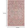 imageLaura Ashley Turkish Mystic Chenille Area Rug  Genevive  Modern Home Dcor  Measures 5X7  GreyRedCream