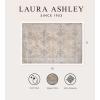 imageLaura Ashley Turkish Mystic Chenille Area Rug  Mason  Modern Home Dcor  Measures 5X7  Grey and BlueGrey Multi