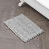 imageLaura Ashley  Astor Chenille Bath Mat  100 Polyester  Premium Bathroom Dcor  Machine Washable  TPR Backing  Measures 17 x 24  WisteriaLight Grey
