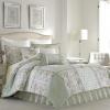 imageLaura Ashley  Full Comforter Set Reversible Cotton Bedding with Matching Shams ampamp Bedskirt Stylish Home Decor for All Seasons Harper Sage Full