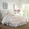 imageLaura Ashley  Queen Comforter Set Luxury Bedding with Matching Shams Stylish Home Decor for All Seasons Wisteria Pink QueenPinkGreenOff White