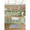 imageLaura Ashley Turkish Mystic Chenille Accent Rug  JahnidkModern Home Dcor  Measures 265quotX45quot  Mauve and GreyGreyNavy