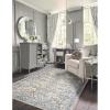 imageLaura Ashley Turkish Mystic Chenille Area Rug  Genevive  Modern Home Dcor  Measures 5X7  GreyIvory