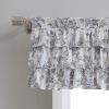 imageLaura Ashley  Valance Cotton Rod Pocket Top Window Treatment Chic Home Decor Elise 18quot x 50quotShadow Grey