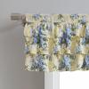 imageLaura Ashley  Valance Cotton Rod Pocket Top Window Treatment Chic Home Decor Elise 18quot x 50quotSoft Yellow