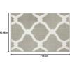 imageLaura Ashley Accent Rug Arietta 27quotx45quot LinenWhiteGrey White