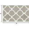 imageLaura Ashley Accent Rug Arietta 27quotx45quot LinenWhiteGrey White