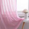imageLaura Ashley Drizzle Sheer Curtains with Rod Pocket Each Panel Measures 38quot W x 84quot L White 2 PanelsPink