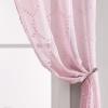 imageLaura Ashley Drizzle Sheer Curtains with Rod Pocket Each Panel Measures 38quot W x 84quot L White 2 PanelsPink