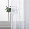 imageLaura Ashley Drizzle Sheer Curtains with Rod Pocket Each Panel Measures 38quot W x 84quot L White 2 PanelsWhite