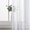 imageLaura Ashley Drizzle Sheer Curtains with Rod Pocket Each Panel Measures 38quot W x 84quot L White 2 PanelsWhite