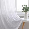 imageLaura Ashley Drizzle Sheer Curtains with Rod Pocket Each Panel Measures 38quot W x 84quot L White 2 PanelsWhite