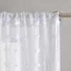 imageLaura Ashley Drizzle Sheer Curtains with Rod Pocket Each Panel Measures 38quot W x 84quot L White 2 PanelsWhite