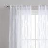 imageLaura Ashley Drizzle Sheer Curtains with Rod Pocket Each Panel Measures 38quot W x 84quot L White 2 PanelsWhite