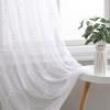 imageLaura Ashley Drizzle Sheer Curtains with Rod Pocket Each Panel Measures 38quot W x 84quot L White 2 PanelsWhite