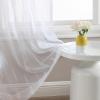 imageLaura Ashley Drizzle Sheer Curtains with Rod Pocket Each Panel Measures 38quot W x 84quot L White 2 PanelsWhite