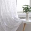 imageLaura Ashley Drizzle Sheer Curtains with Rod Pocket Each Panel Measures 38quot W x 84quot L White 2 PanelsWhite