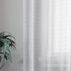 imageLaura Ashley White Sheer Curtains with Rod Pocket Each Panel Measures 38quot W x 84quot L Lehman 4 PanelsAstorria