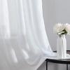 imageLaura Ashley White Sheer Curtains with Rod Pocket Each Panel Measures 38quot W x 84quot L Lehman 4 PanelsPiermont