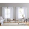 imageLaura Ashley White Sheer Curtains with Rod Pocket Each Panel Measures 38quot W x 84quot L Lehman 4 PanelsAstorria