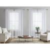 imageLaura Ashley White Sheer Curtains with Rod Pocket Each Panel Measures 38quot W x 84quot L Lehman 4 PanelsLehman