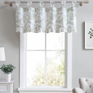 imageLaura Ashley  Valance Cotton Rod Pocket Top Window Treatment Chic Home Decor Elise 18quot x 50quotNatalie